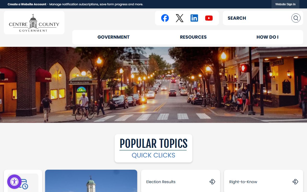 Centre County court records official county website