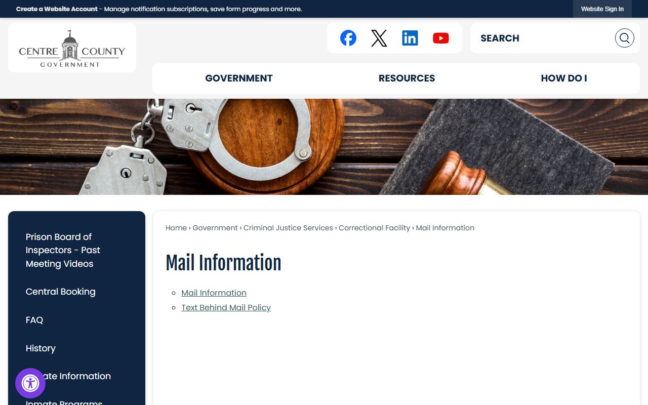 Centre County probate records access limits and county record boundaries